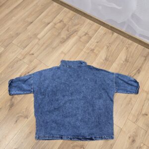 Katana Jeansowa z Cyrkoniami Plus Size – błyszcząca kurtka jeansowa - obrazek 6